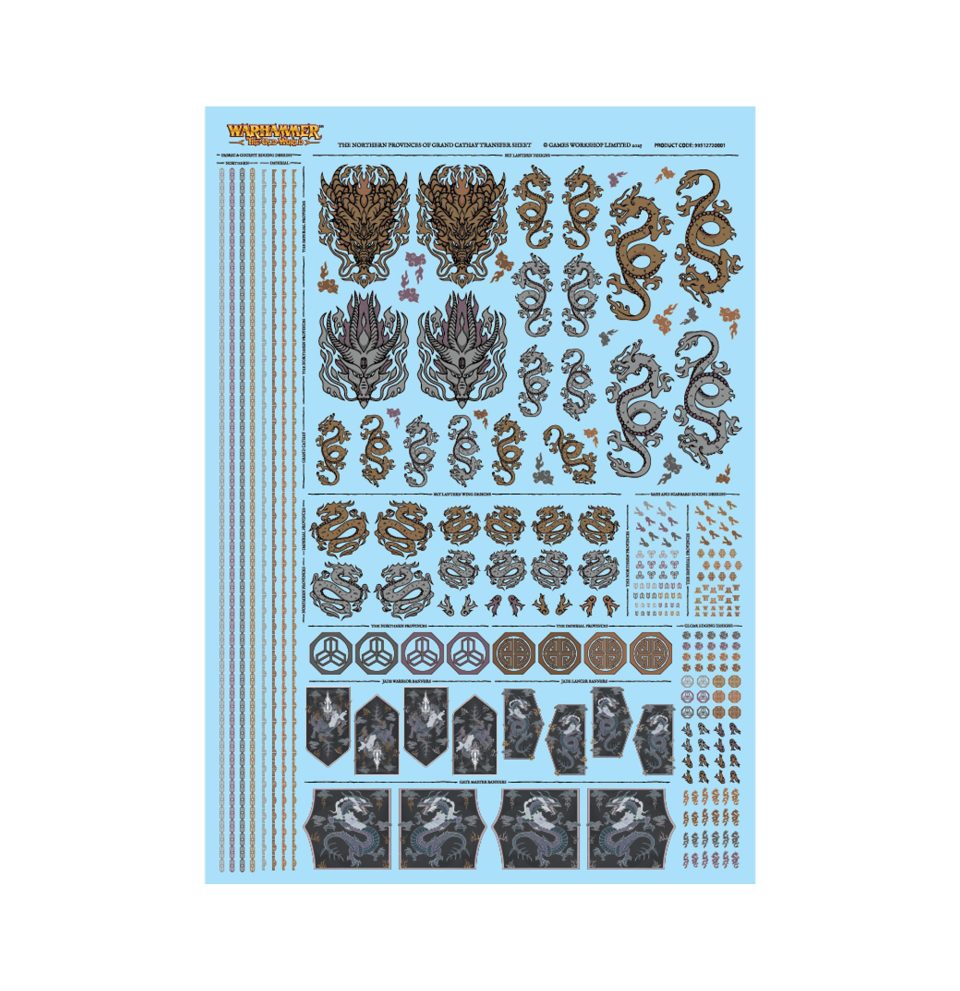The Northern Provinces of Grand Cathay Transfer Sheet
