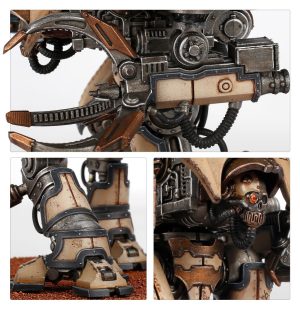 Mechanicum Knight Moirax with Volkite Veuglaire and Gyges Siege Claw