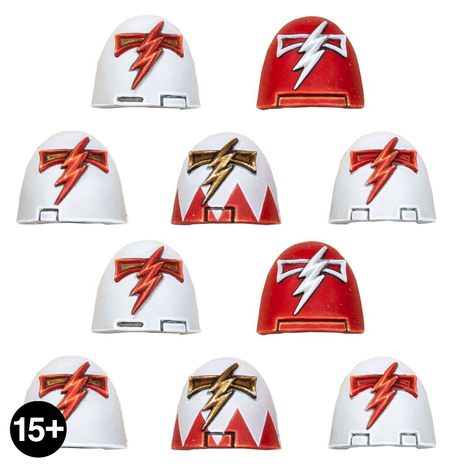 White Scars MKVI Shoulder Pads