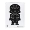 Black Gassed Target Print