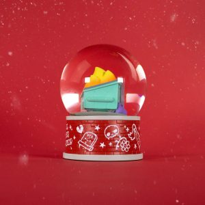 Dumpster Fire Snow Globe